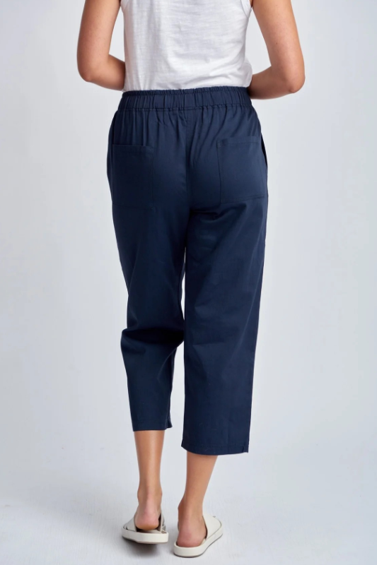 Cloth Paper Scissors Front Pocket Cotton Pants | Navy