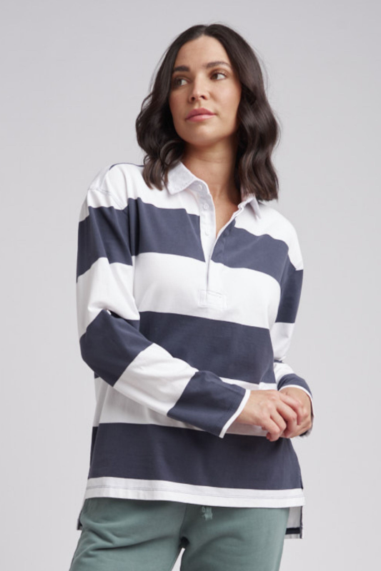 Cloth Paper Scissors Stripe Boyfriend Rugby