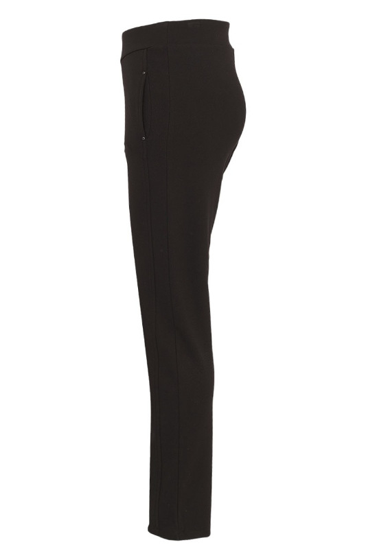 Dolcezza Slim Full Length Trousers with Pockets | Black | 74164
