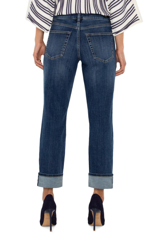 Liverpool Marley Girlfriend Cuffed Jean | Rushland