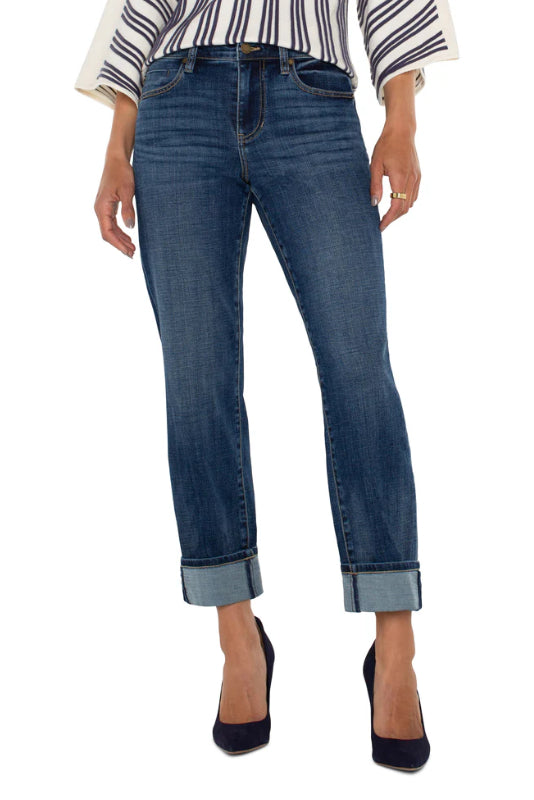 Liverpool Marley Girlfriend Cuffed Jean | Rushland