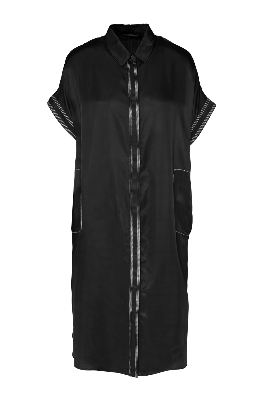 Lounge The Label Juan Shirt Dress | Black/White 40246