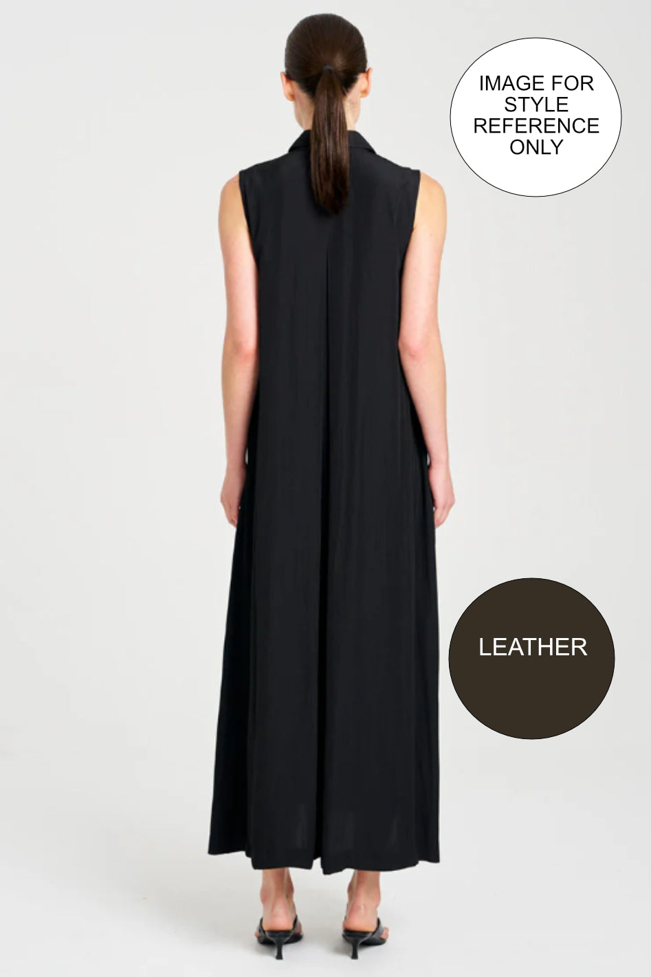 Mela Purdie Maxi Shirt Dress | Mache | Leather