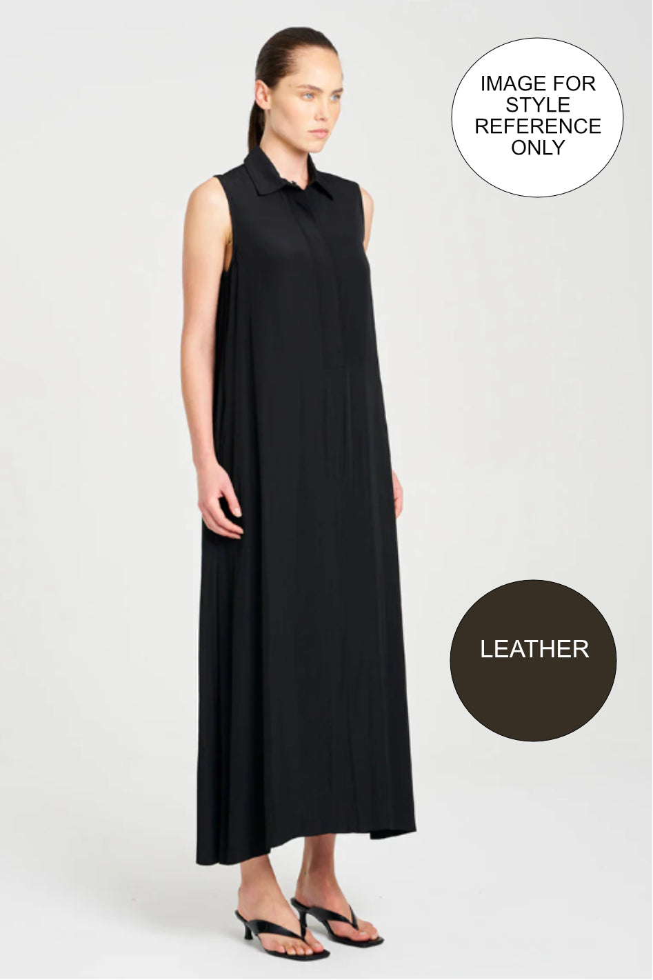 Mela Purdie Maxi Shirt Dress | Mache | Leather