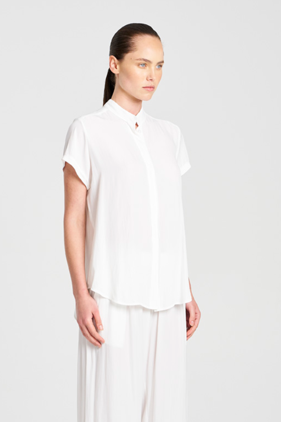 Mela Purdie Soft Stand Shirt | Mache | Peel