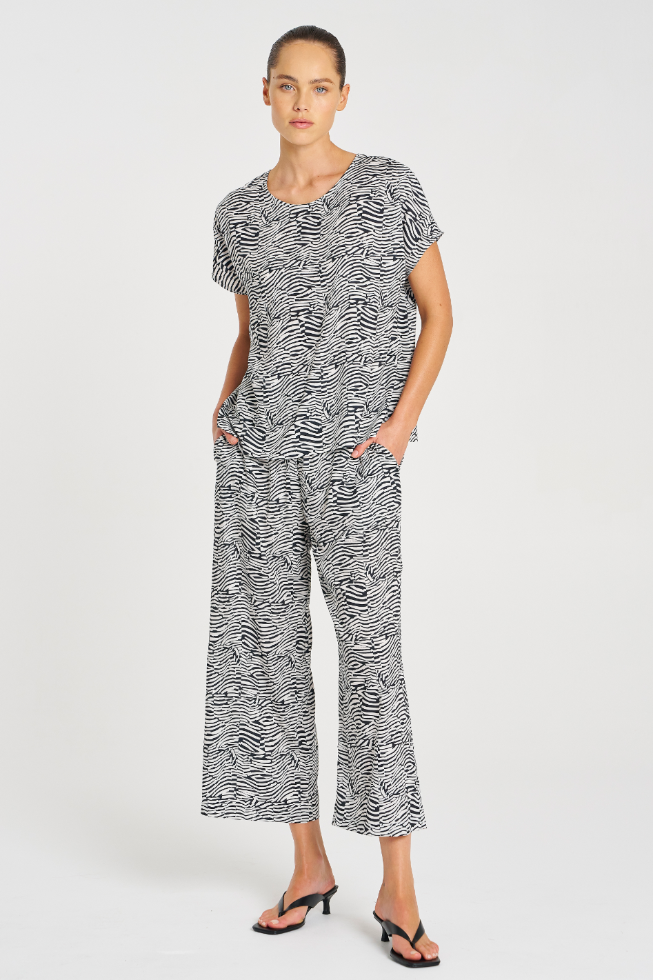 Mela Purdie Pace Pant | Terrain Print Charmeuse