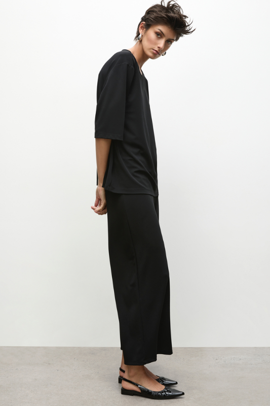 Mela Purdie Crop Palazzo Pant | Powder Knit