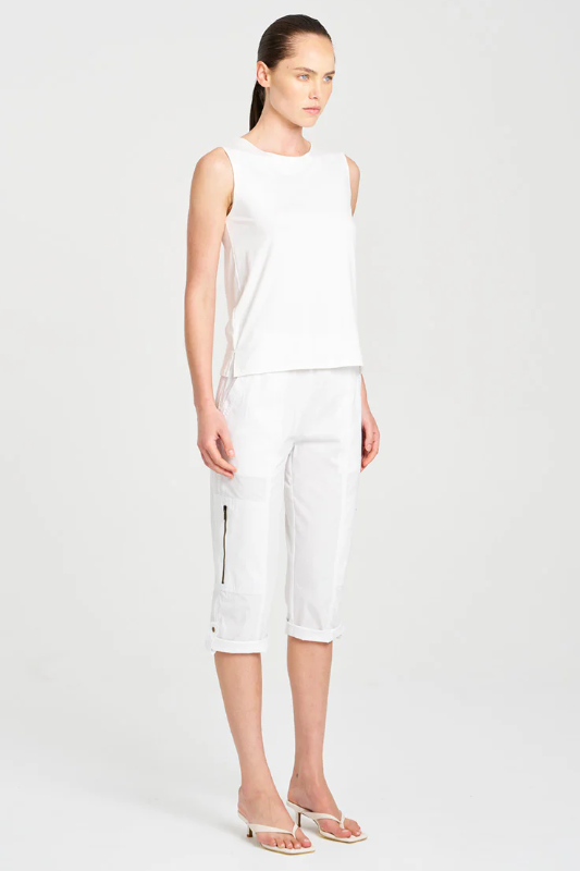 Mela Purdie Cropped Zip Cargo | Microprene