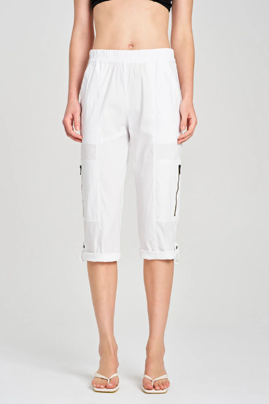 Mela Purdie Cropped Zip Cargo | Microprene