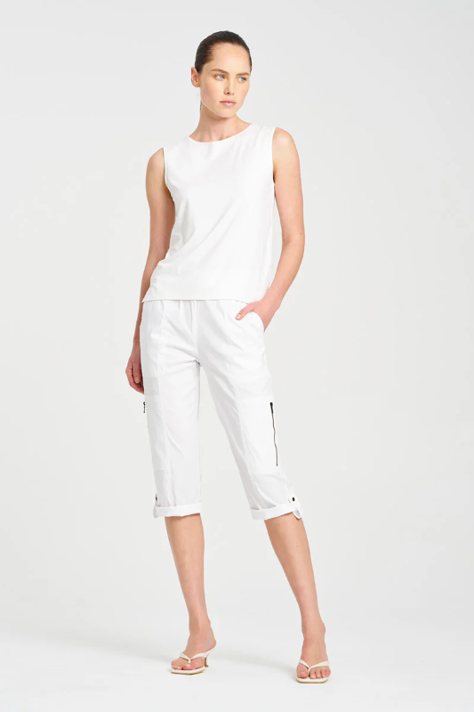 Mela Purdie Cropped Zip Cargo | Microprene