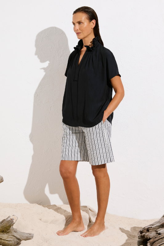 Mela Purdie Cruise Short | Calico Stripe Popilene