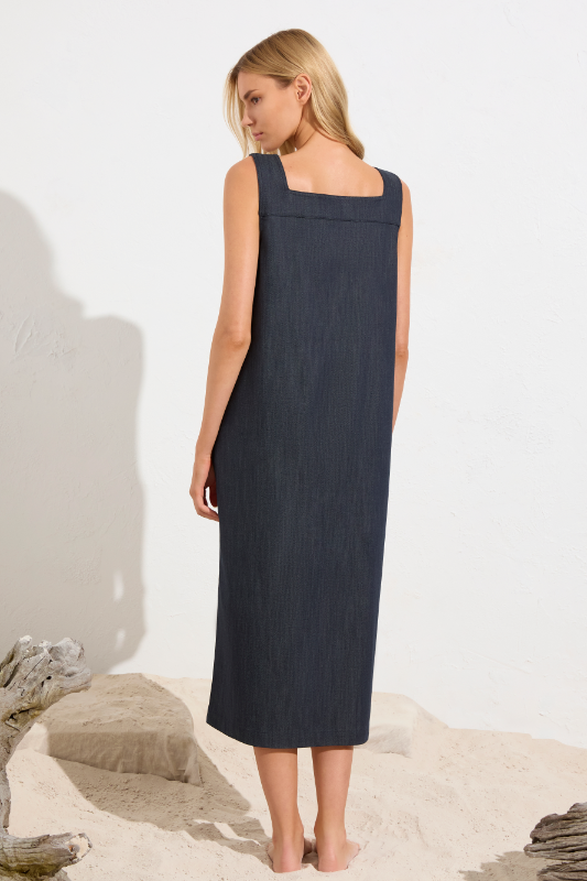 Mela Purdie Cube Dress | Soft Stretch Denim