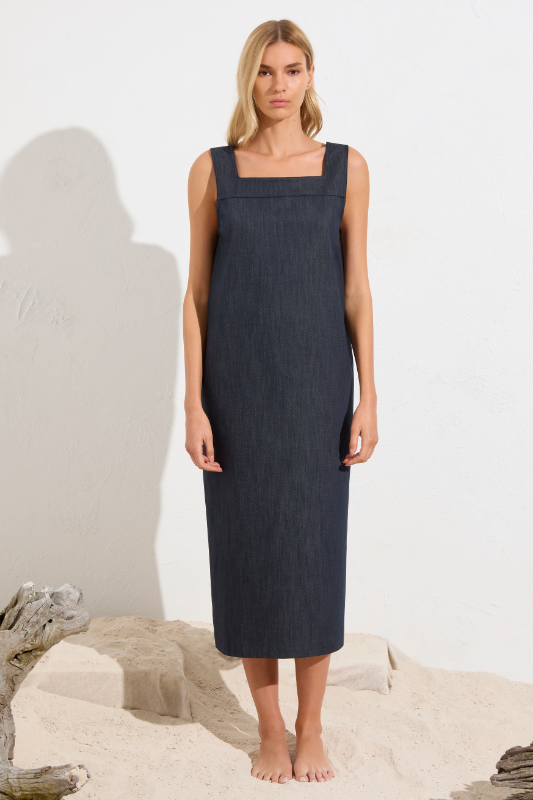 Mela Purdie Cube Dress | Soft Stretch Denim