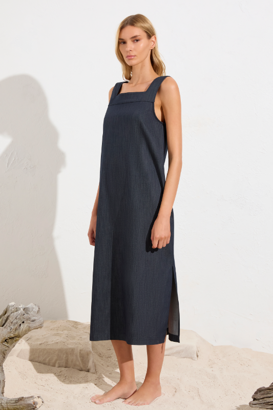 Mela Purdie Cube Dress | Soft Stretch Denim