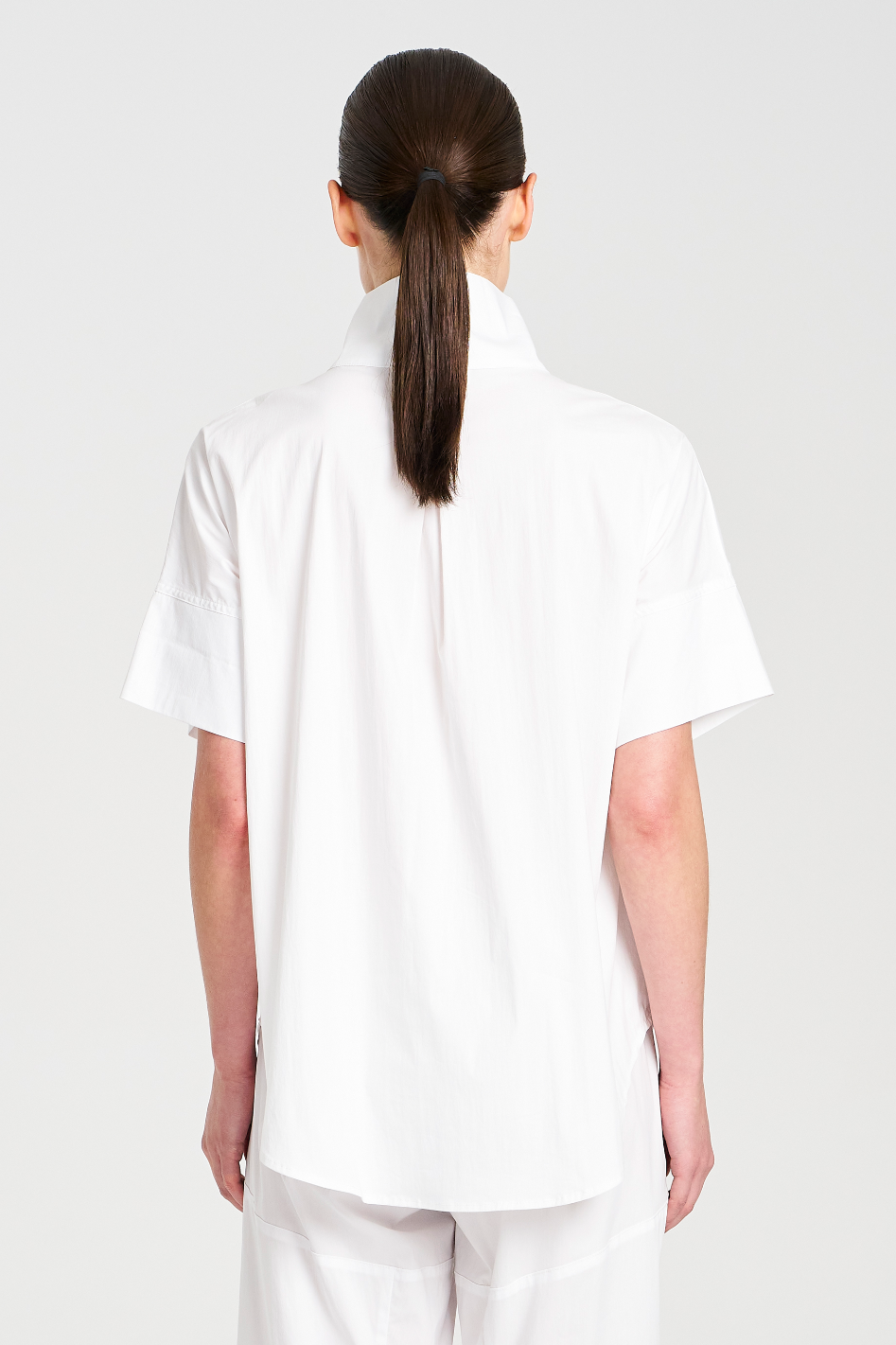 Mela Purdie Half Zip Shirt | Microprene | White