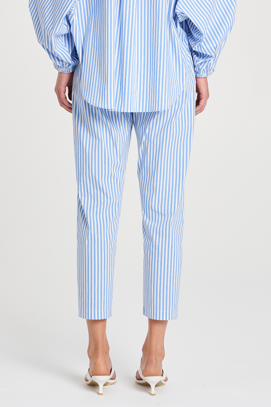 Mela Purdie Nomad Pant | Stripe Microprene | Miami/White