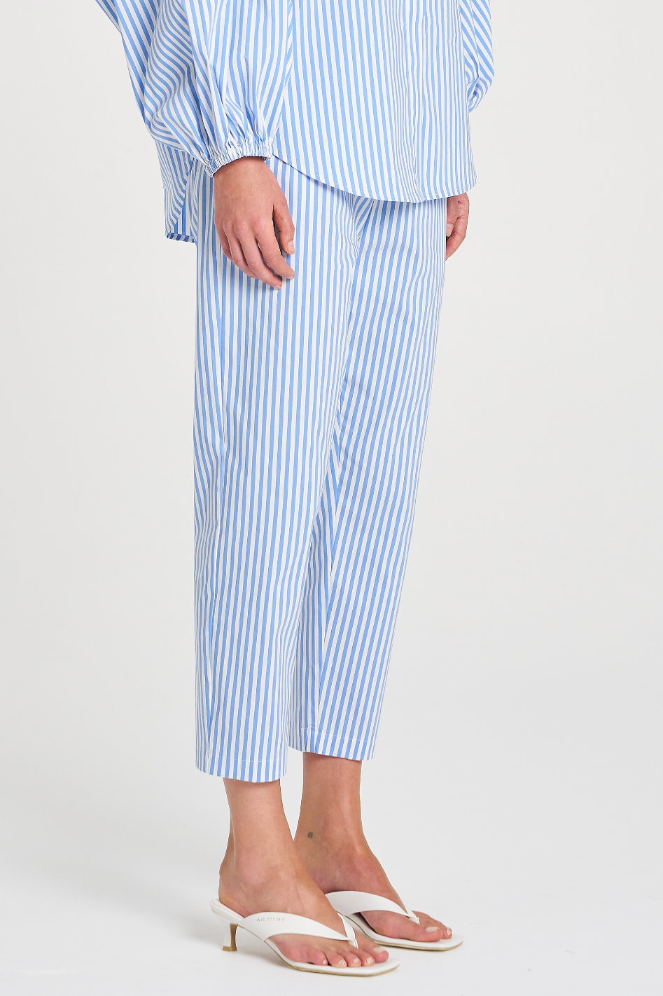 Mela Purdie Nomad Pant | Stripe Microprene | Miami/White