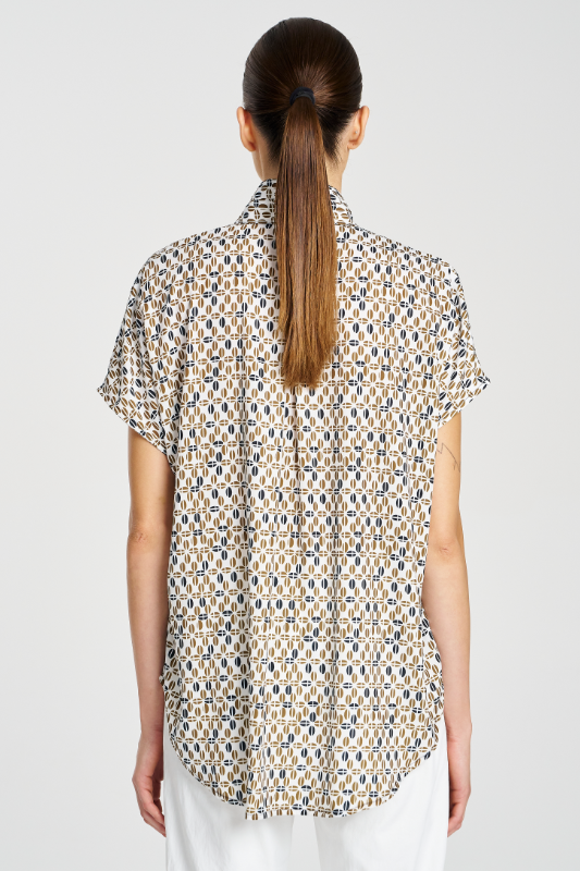 Mela Purdie Tab Stand Shell | Pendant Print Charmeuse