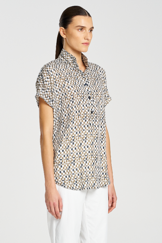 Mela Purdie Tab Stand Shell | Pendant Print Charmeuse