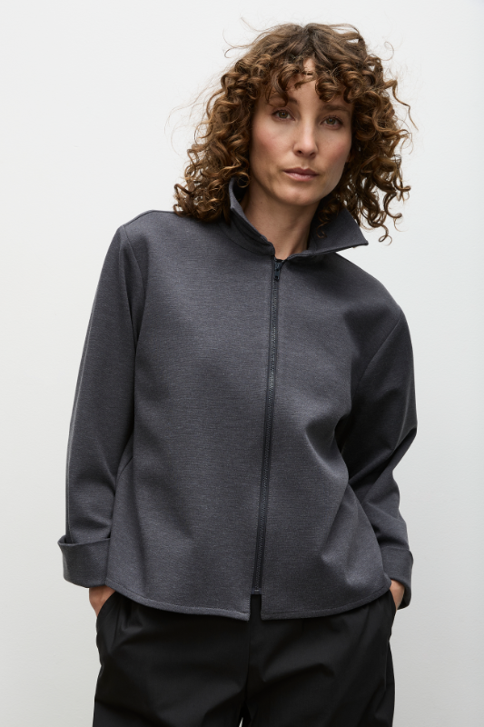 Mela Purdie Zip Bomber | Polished Ponte