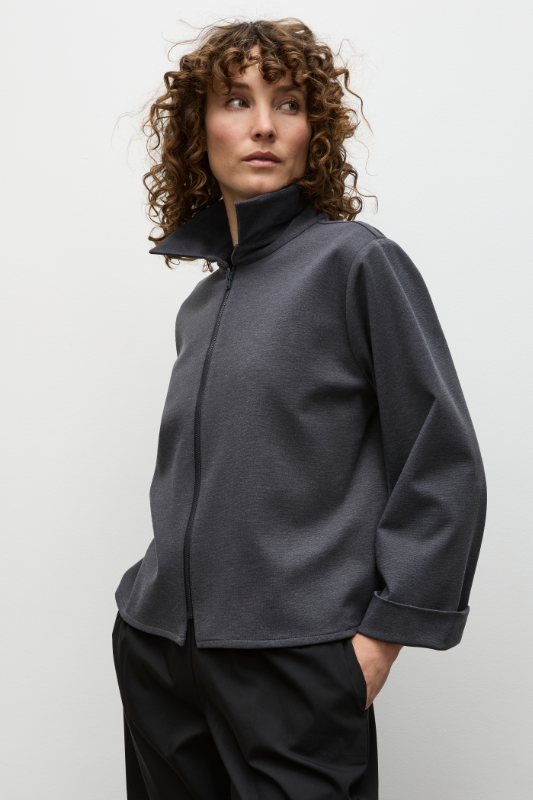 Mela Purdie Zip Bomber | Polished Ponte