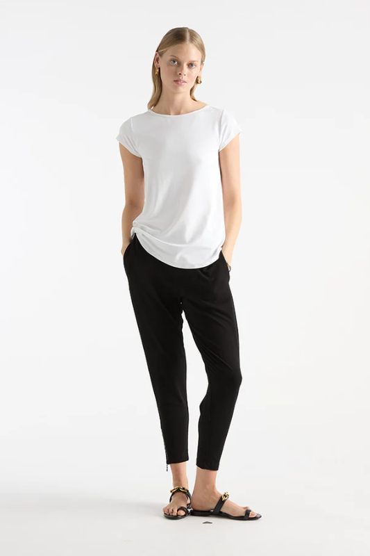Mela Purdie Zip Stiletto Pant | Matte Jersey