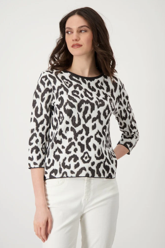 Monari Animal Print Sweater 409259 - Main Image