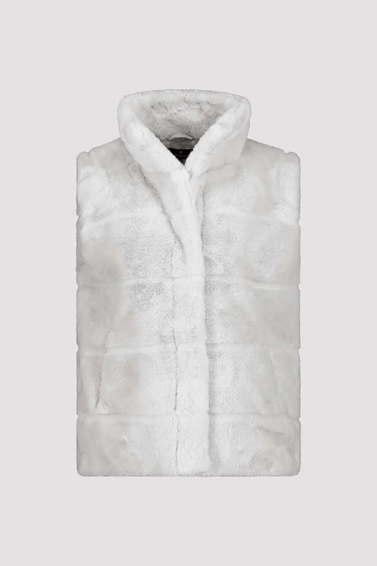 Monari Faux Fur Waistcoat | Chrome | 808267