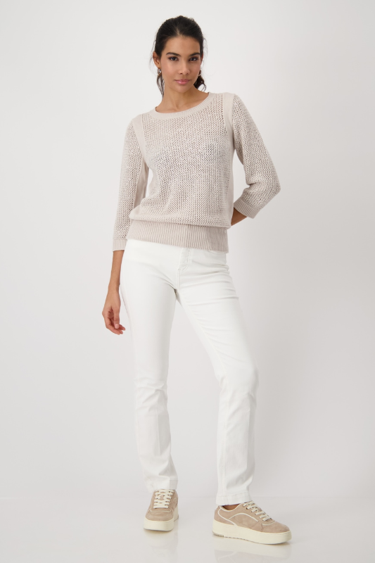 Monari Knitted Jumper with Embellishment | 409272