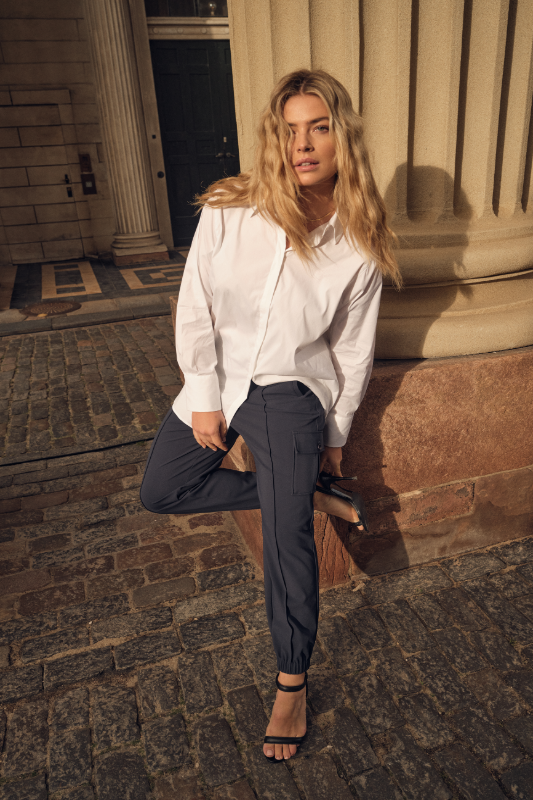 Mos Mosh Antina Izzy Cargo Pant | Salute Navy