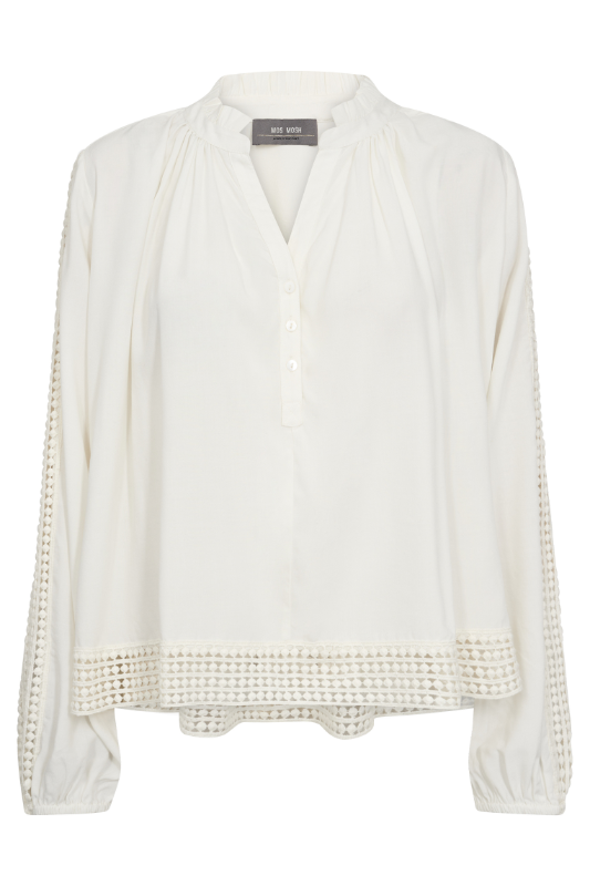 Mos Mosh Macha Lace Blouse | Ecru | 165410