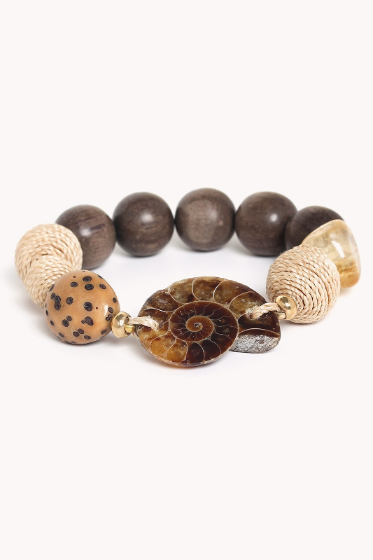 Nature Bijoux Ammonite Stretch Bracelet | Wabi Collection