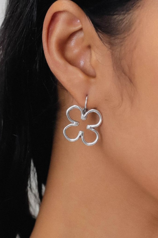 Ori Tao French Hook Clover Earrings | Silver | Clover Collection