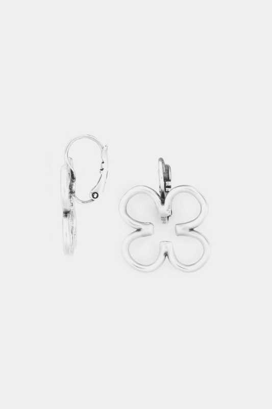 Ori Tao French Hook Clover Earrings | Silver | Clover Collection