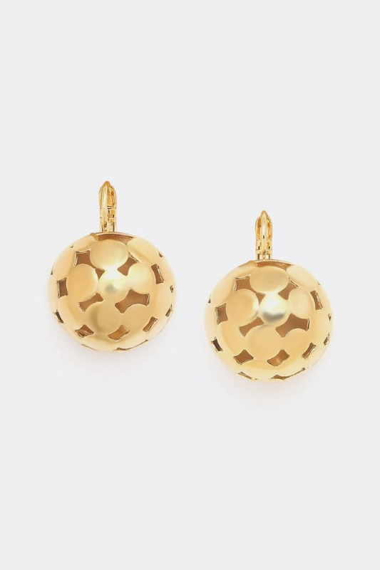 Ori Tao Half Ball French Hook Earrings | Gold | Disco Collection
