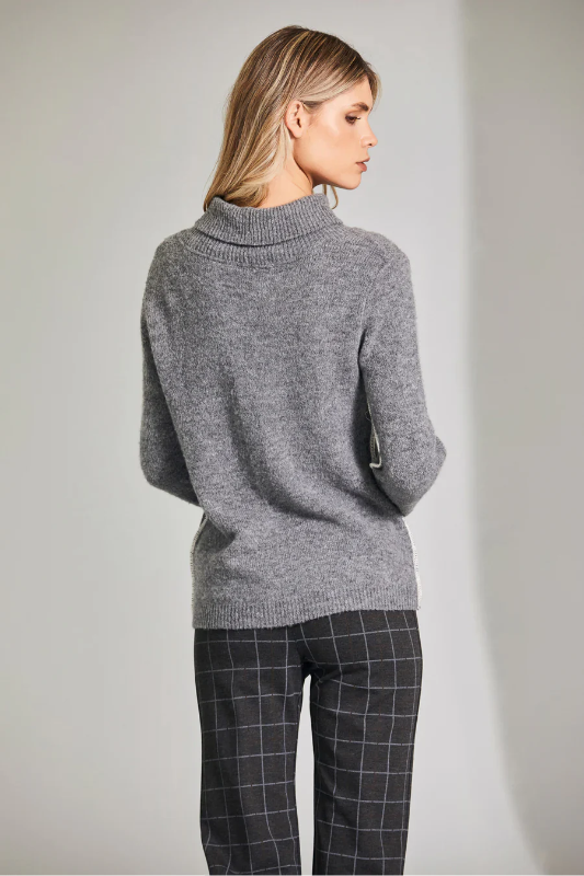 Peruzzi Check Trouser | Grey | W24123