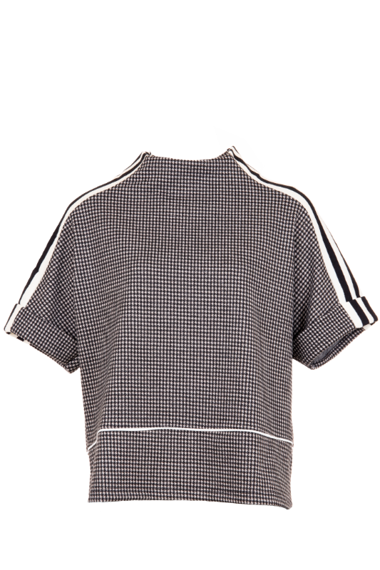 Peruzzi Houndstooth Top | Ecru/Black | W24186