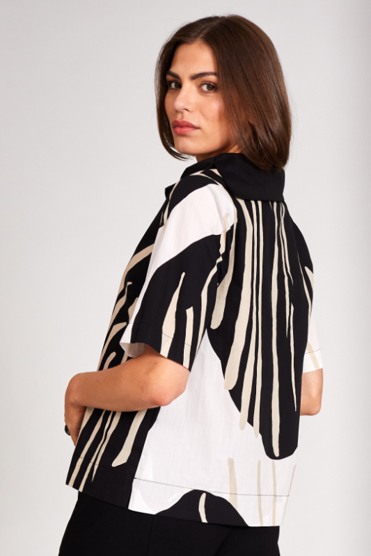 Peruzzi Monochrome Top | Black & White | S24101
