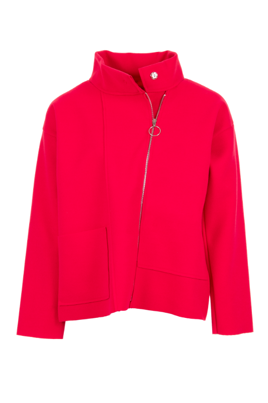 Peruzzi Zip Jacket | Strawberry | W24180