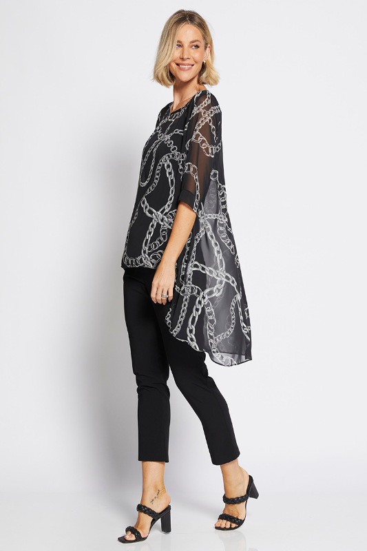 Philosophy Alicia 3/4 Hi Lo Tunic | Necklace