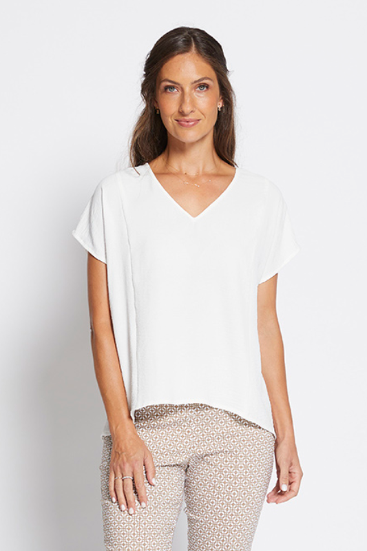 Philosophy Menzie V Neck Tee | White