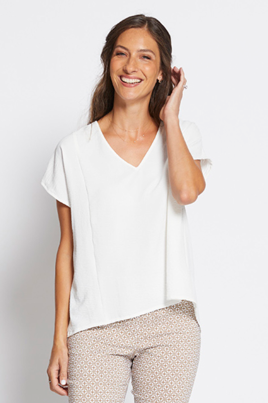 Philosophy Menzie V Neck Tee | White