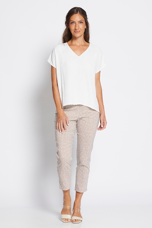 Philosophy Menzie V Neck Tee | White