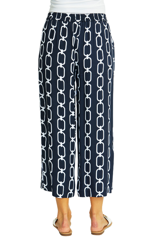 Ping Pong Chain Print Pull On Culotte