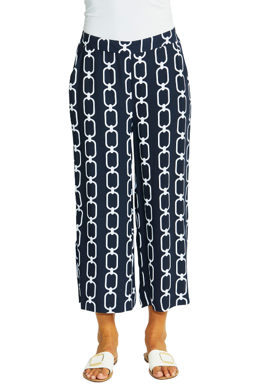 Ping Pong Chain Print Pull On Culotte
