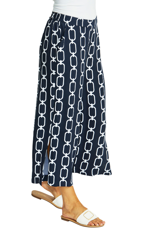 Ping Pong Chain Print Pull On Culotte