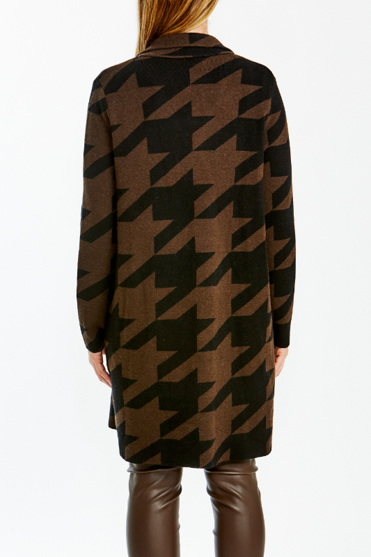 Ping Pong Houndstooth Coatigan