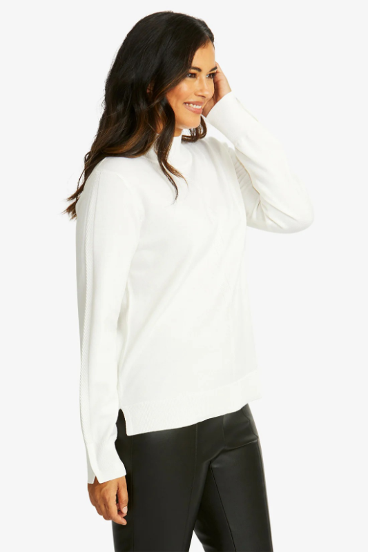 Ping Pong Merino Turtle Neck Pullover | Ivory