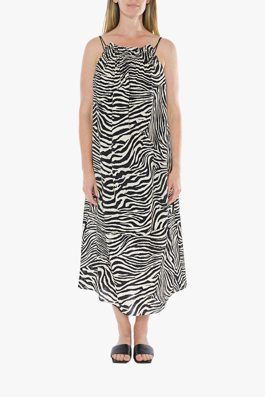 Ping Pong Zebra Print Strappy Dress