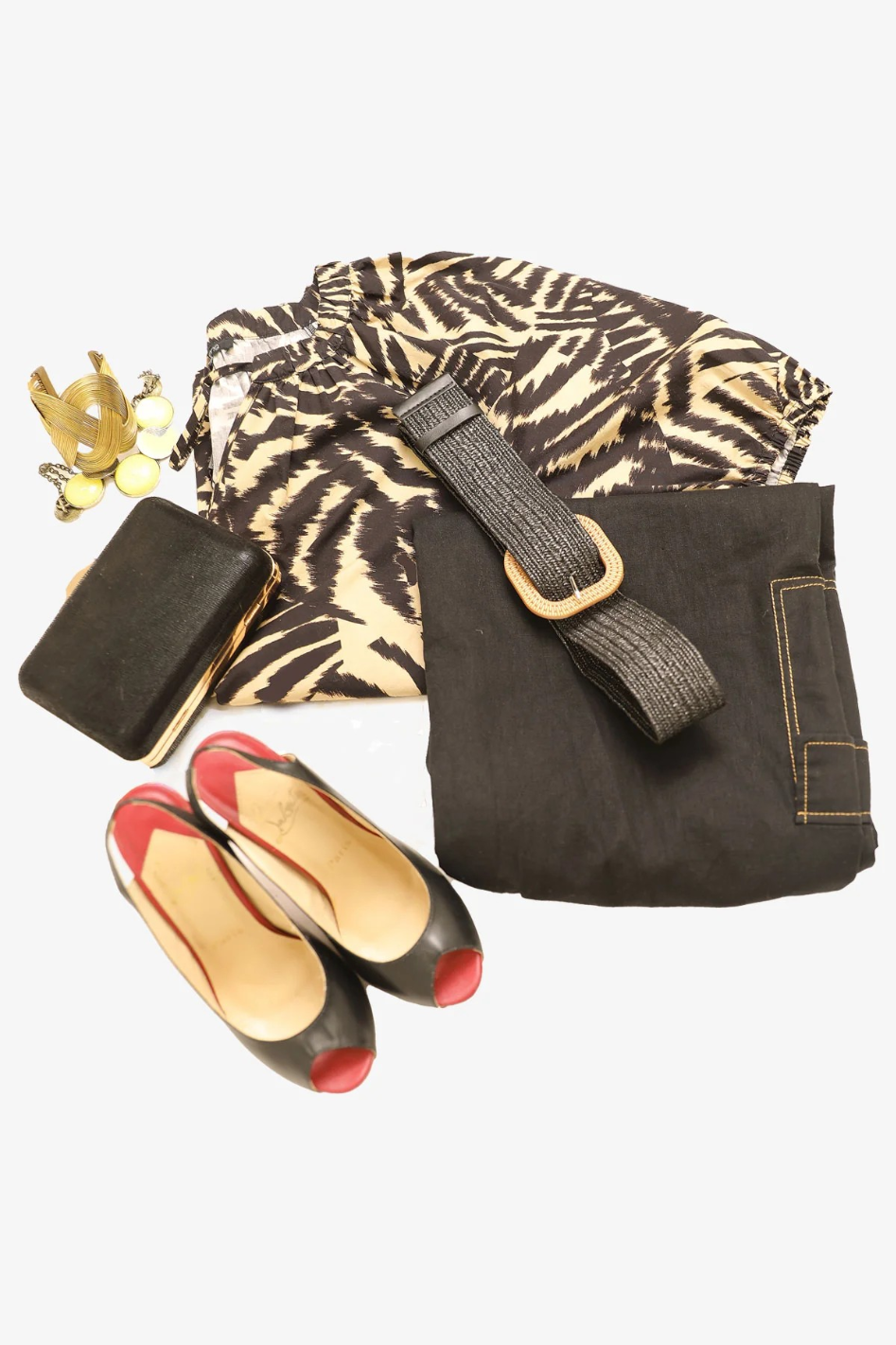 Ping Pong Stretch Belt in Black